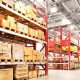 Warehouse shelves
