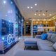 Modern living room with Home UPS system protecting smart home devices during South African load shedding